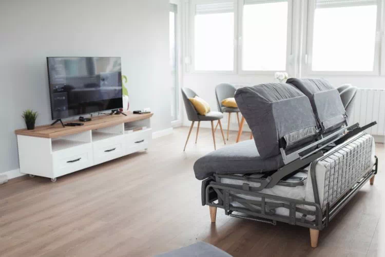 Canapé convertible dans un salon