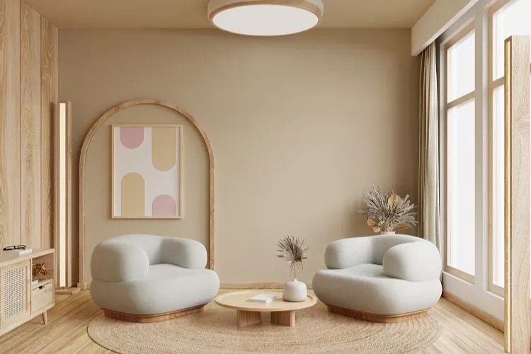 Salon minimaliste à la japonaise