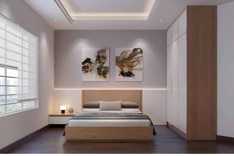 Chambre moderne et minimaliste