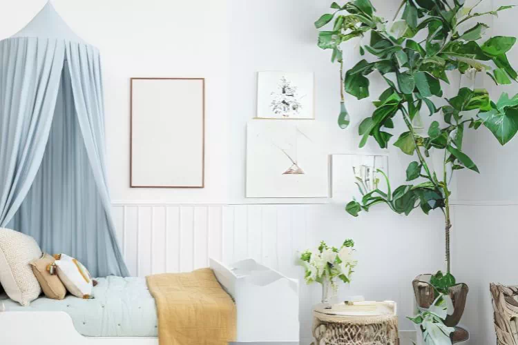 Lit d'enfant avec ciel de lit