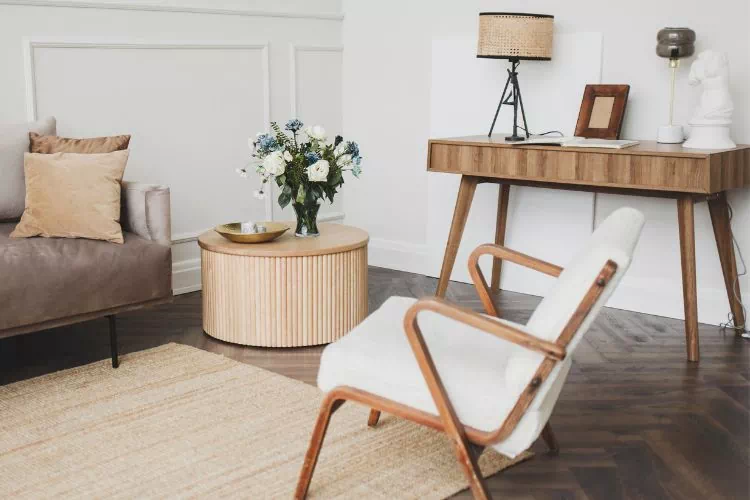 Salon vintage de style scandinave