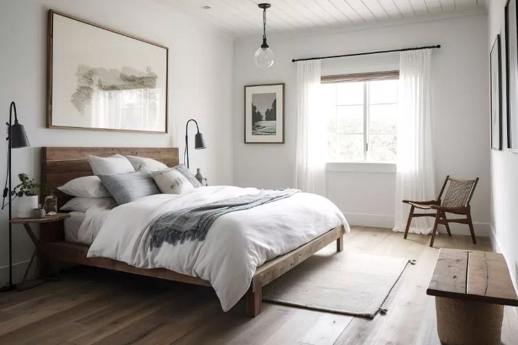 Chambre à coucher de style rustique