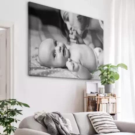 Photo de bébé dans le salon