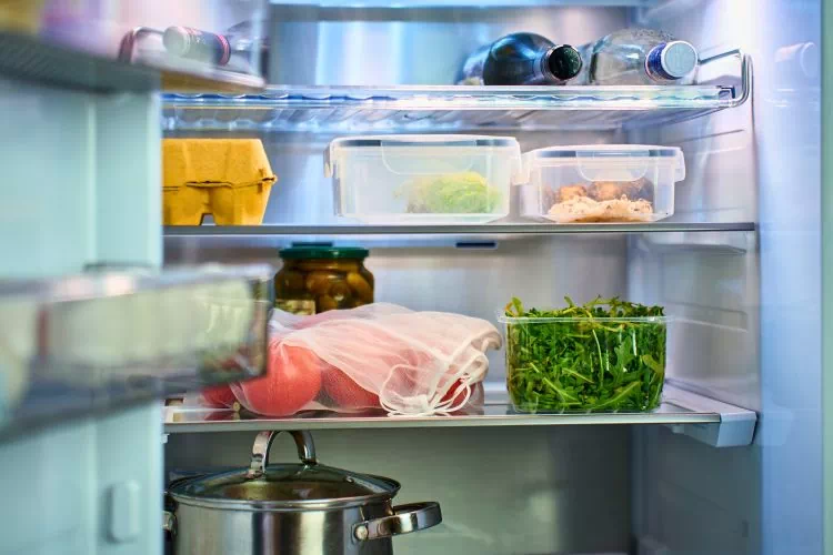 Intérieur d'un frigo