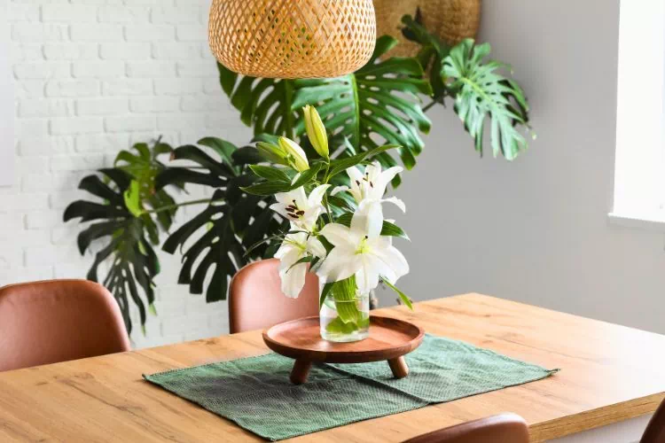 Centre de table aux accents exotiques