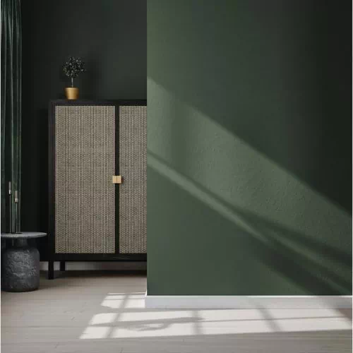 Mur de couleur de vert foncé